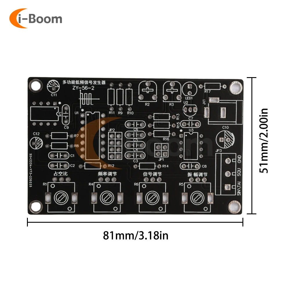 ICL8038 Monolithic Function Signal Generator Module Sine Square Triangle Signal Generators DIY Welding Practice Kit 6