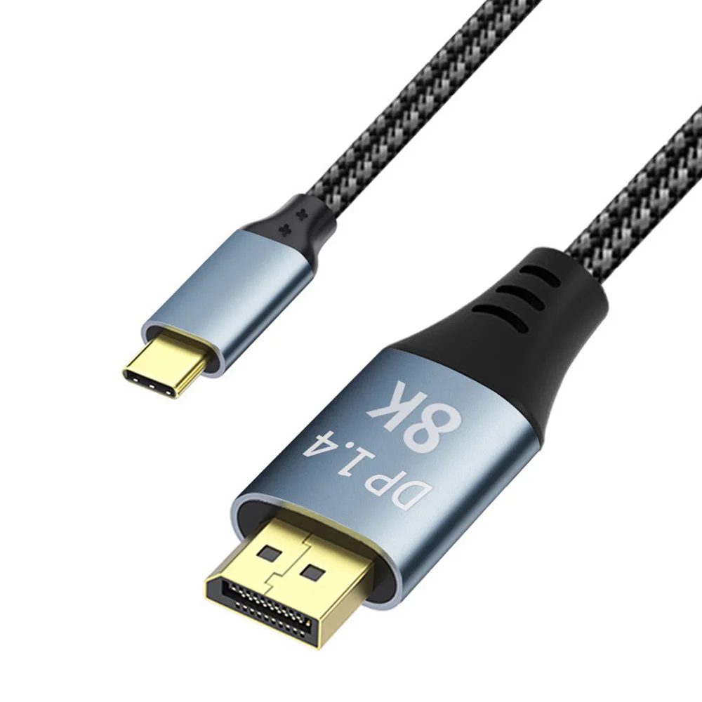 كابل USB C إلى DisplayPort DP 1.4 8K@60 هرتز 4K@14...