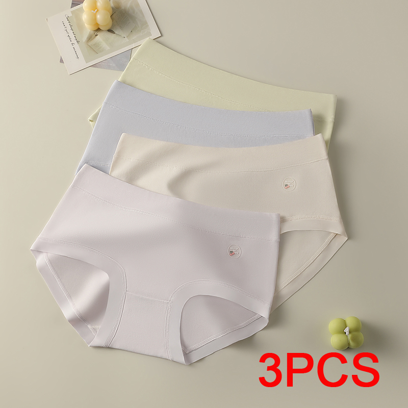 Women's Lingerie Women's Cotton Briefs Basic Panties Set Pack High Waist Panties Sexy Underwear Triangular Underpants Seamless