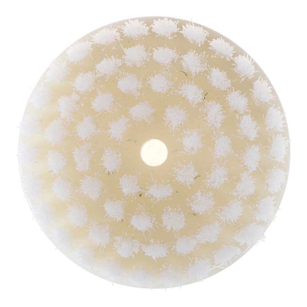 60mm Soft Drill Brush With Handle Cleaning Tool Suitable For Carpet Leather Shoes Keyboard Glass Tile Furniture Kitchen 1pc
