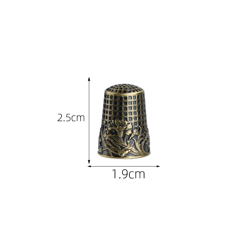 1pc Vintage Thimbles Metal Finger Protector Household Sewing Thimble  Needlework Quilting Craft Tools Sewing Accessories