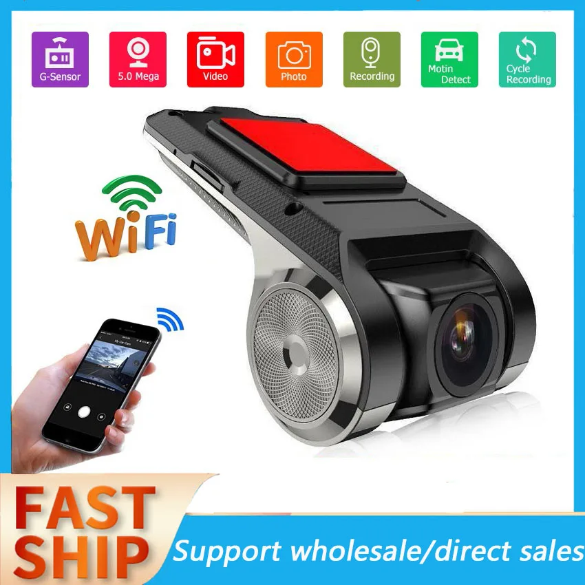 AutoCameraWifiDashCamHd1080P170GradenGroothoekVideorecorder