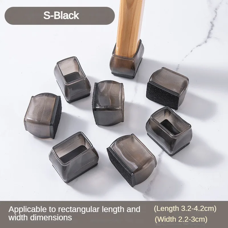 thumbnail image 1 of 16/8/4 piezas de almohadillas antideslizantes de silicona para patas de muebles de suela gruesa, protectores antiruido para pies de sofá, protectores para pisos de madera contra arañazos, 1 of 5