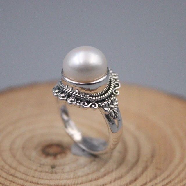 Sterling Silver Ring with Pearl – JACK BOYD ART STUDIO & RON BOYD DESIGNS