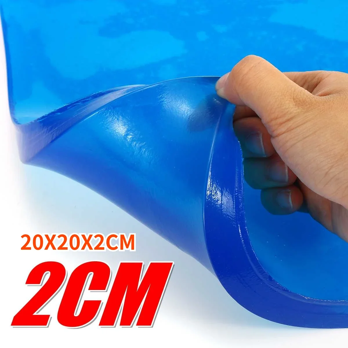 2CM 블루 DIY 개조 오토바이 시트 쿠션 젤 패드 쿨 패드 충격 흡수 매트 컷 쿠션 오토바이 자동차 의자 쿠션