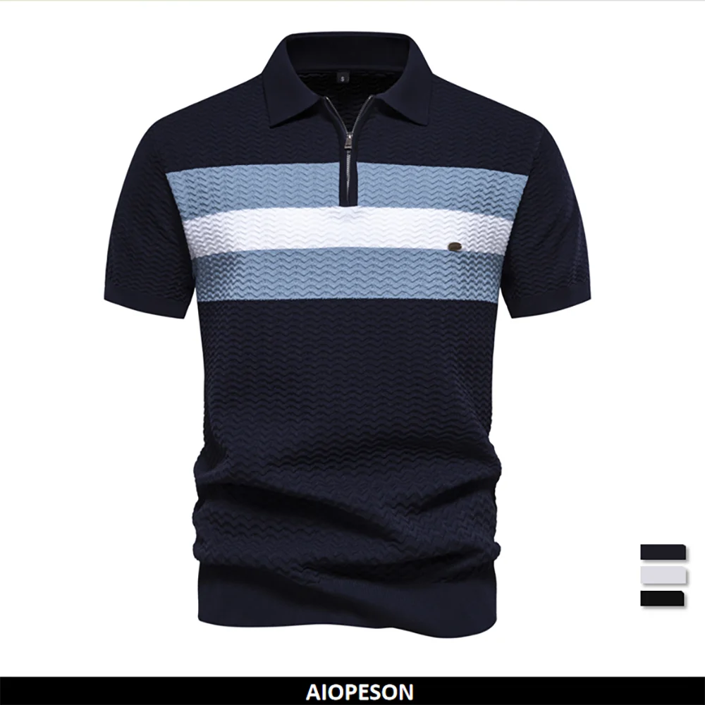 【NOICE】 M RIBBED KNIT POLO SHIRT / 追跡付 NOICE】 M RIBBED KNIT POLO SHIRT / 追跡付 (NOICE/ポロシャツ