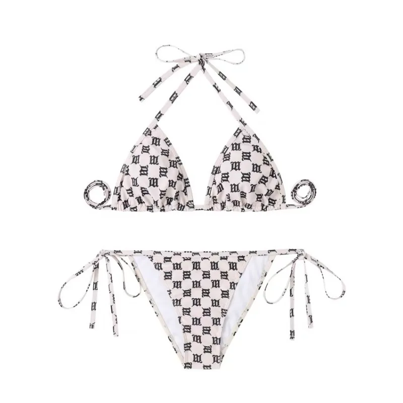 

Three-Point Push Up Swimsuit for Women, Slim Split Triangle, Ins Resort Swimwear, Sexy Bikini Set