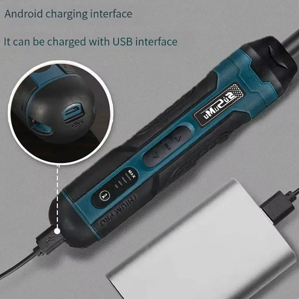 thumbnail image 2 of Cordless Electric Screwdriver With LED Light - Rechargeable 3.6V Mini Screwdriver With Type-C Charging 2 of 10