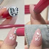 Nail Art Stamping Pen Set, Stainless Steel Tips, Unscented, with Flower and Geometric Patterns for DIY Manicure and Pedicure 5