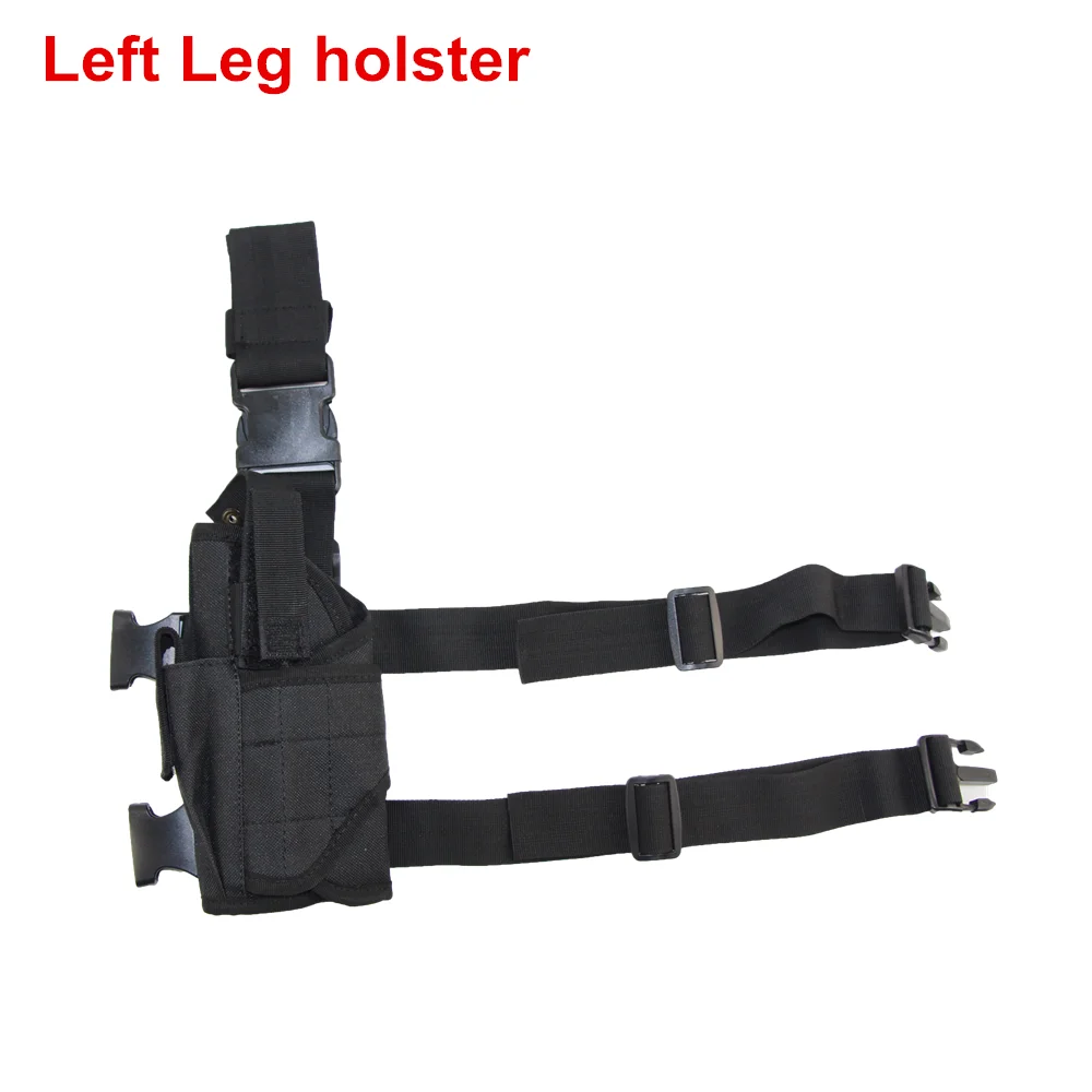 Adjustable Tactical Leg Gun Holster with Pouch