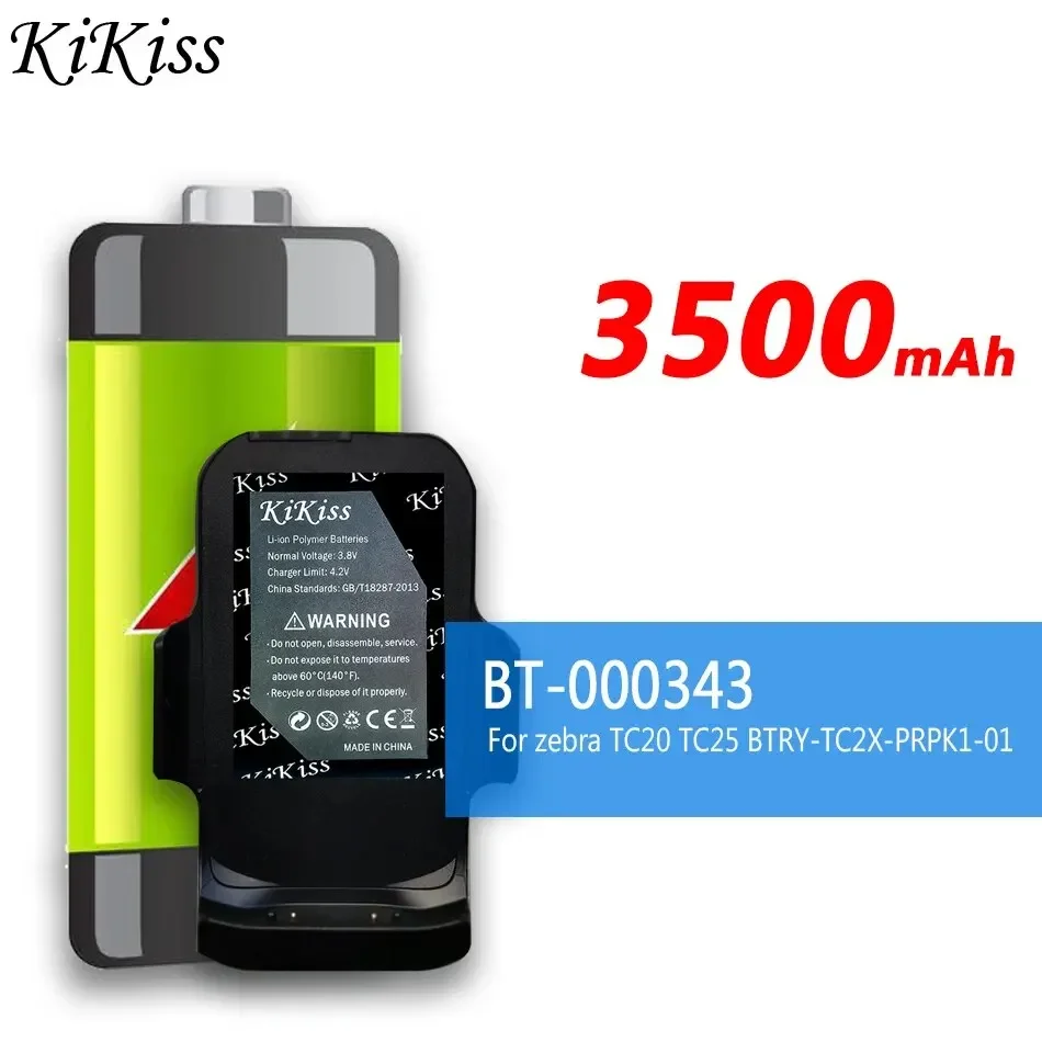 

3500mAh KiKiss Powerful Battery BT-000343 BT000343 For zebra TC20 TC25 BTRY-TC2X-PRPK1-01 BTRYTC2XPRPK101