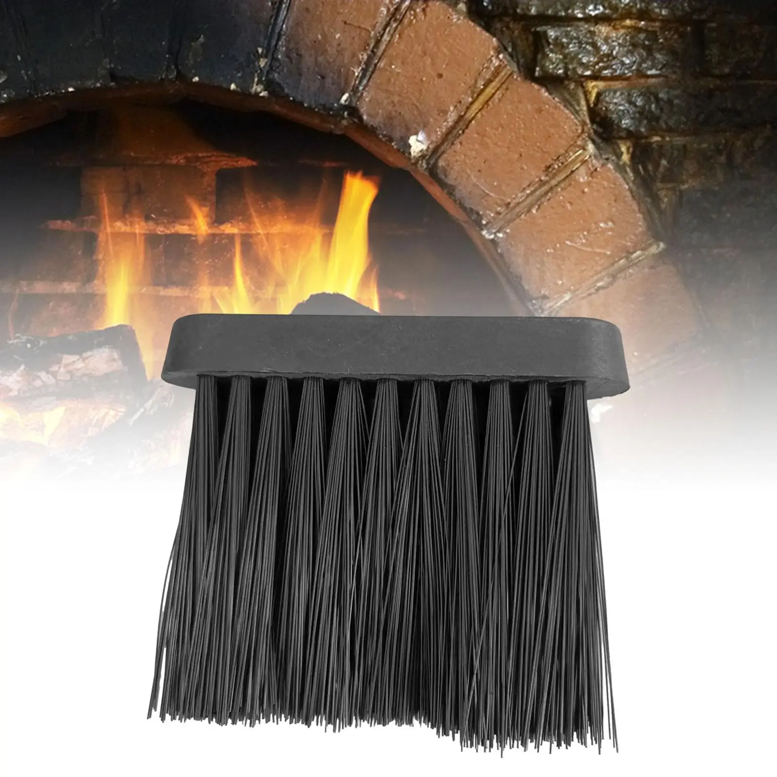Fireplace Brush Replacement Head Hearth Brush Multifunctional Cleaner Fireplace Tools for Outdoor Indoor Fire Pit Household