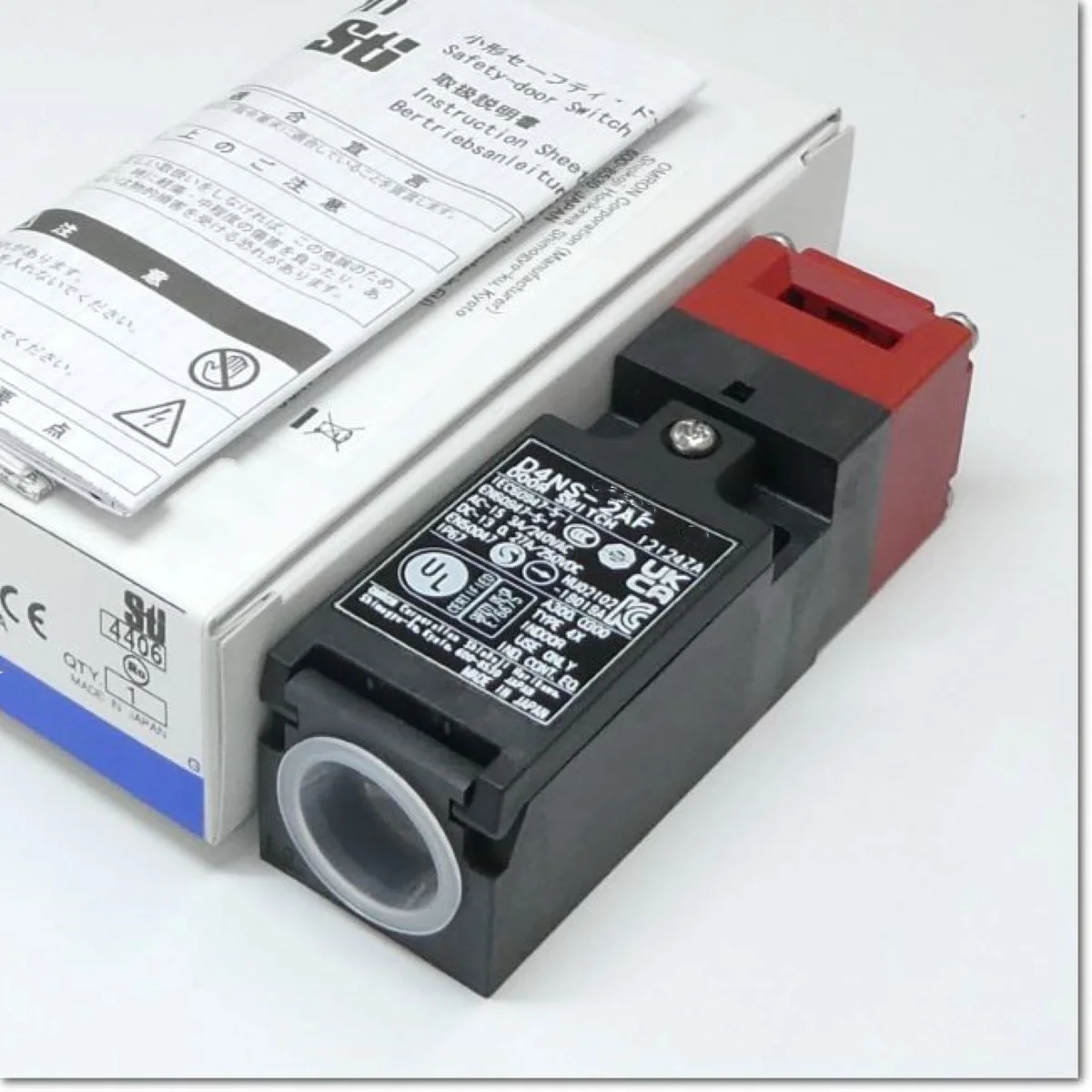 D4NS-2AF 안전 인터록 스위치, 1NC/1NO, 10 A, 단일 G1/2 도관, D4NS0002F