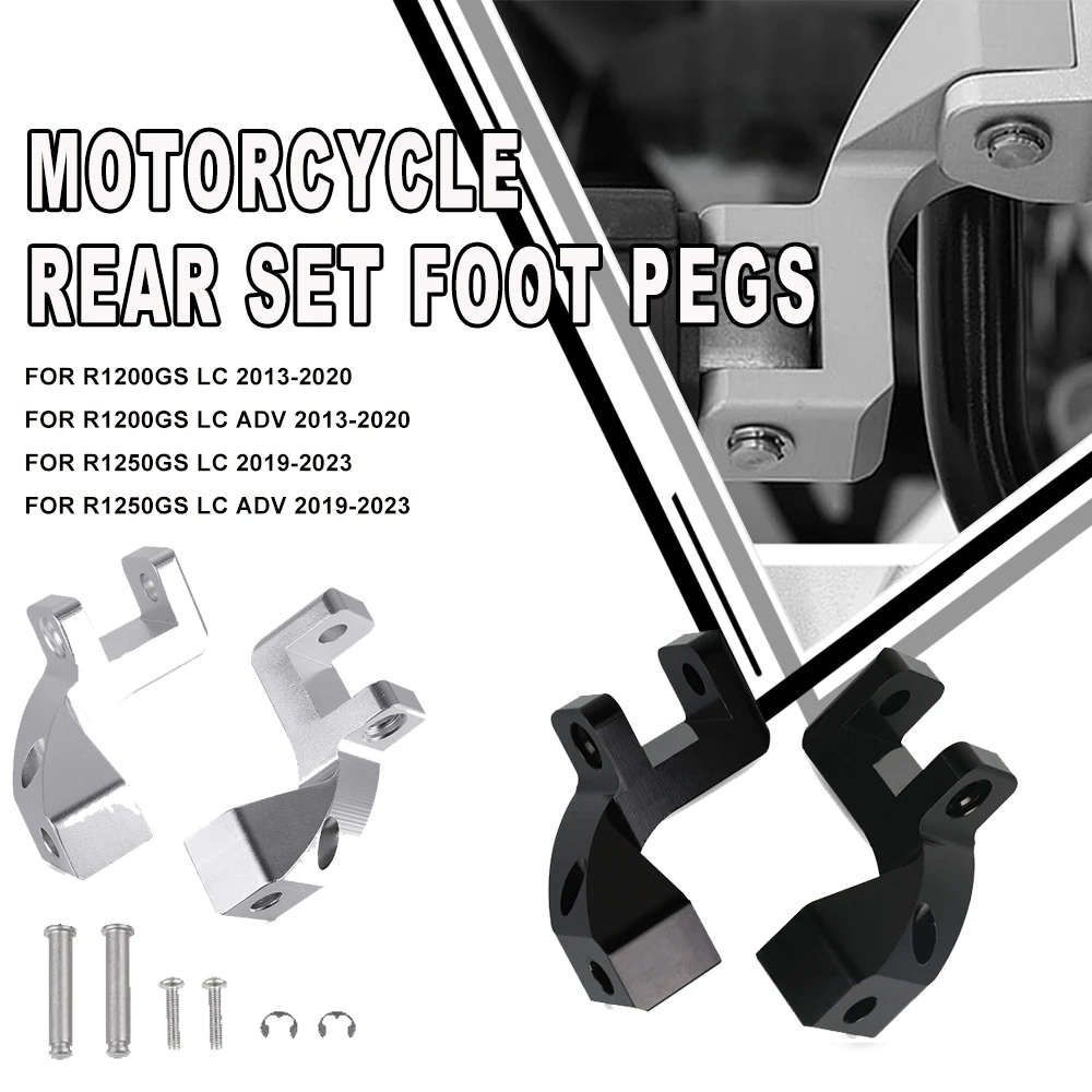 

For BMW R1250GS R1200GS LC ADV S1000XR R 1200 1250 GS Adventure Motorcycle CNC Passenger Footrest Relocation Rear Set Foot Pegs
