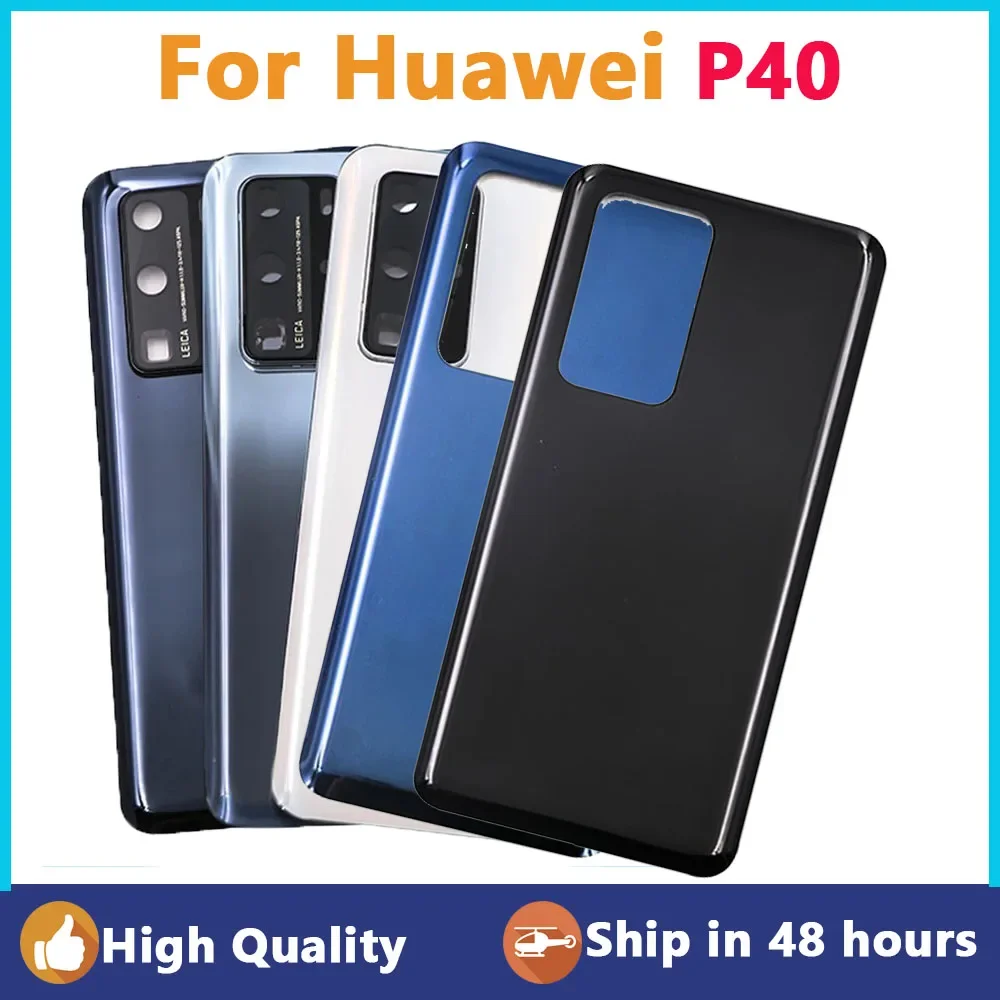 

Battery Glass Door With Lens For Huawei P40 ANA-AN00 ANA-TN00 Back Cover Glass Repair Parts For ANA-NX9 ANA-LX4 Back Cover