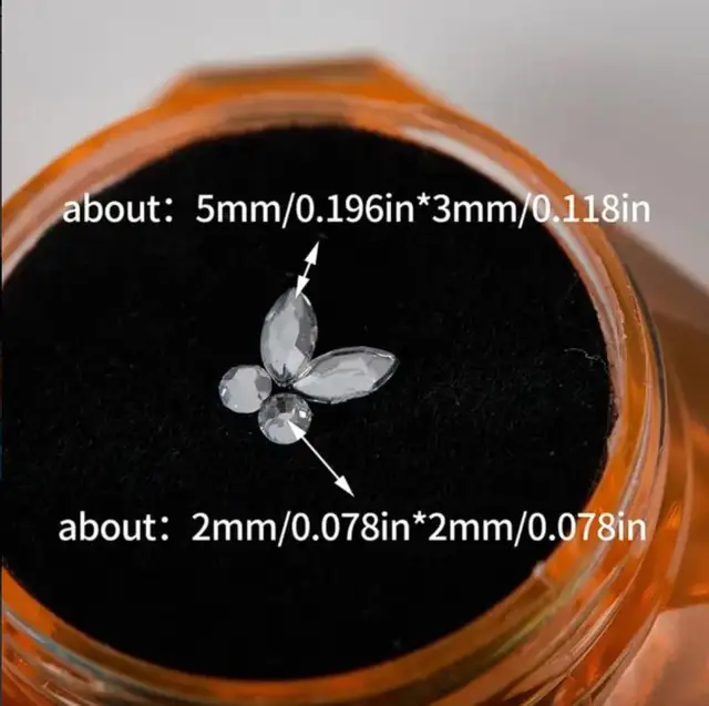 Kit 4 Coppie Cristalli Per Denti - Decorazioni Dentali Con Strass E Pietre Preziose - Foto 3