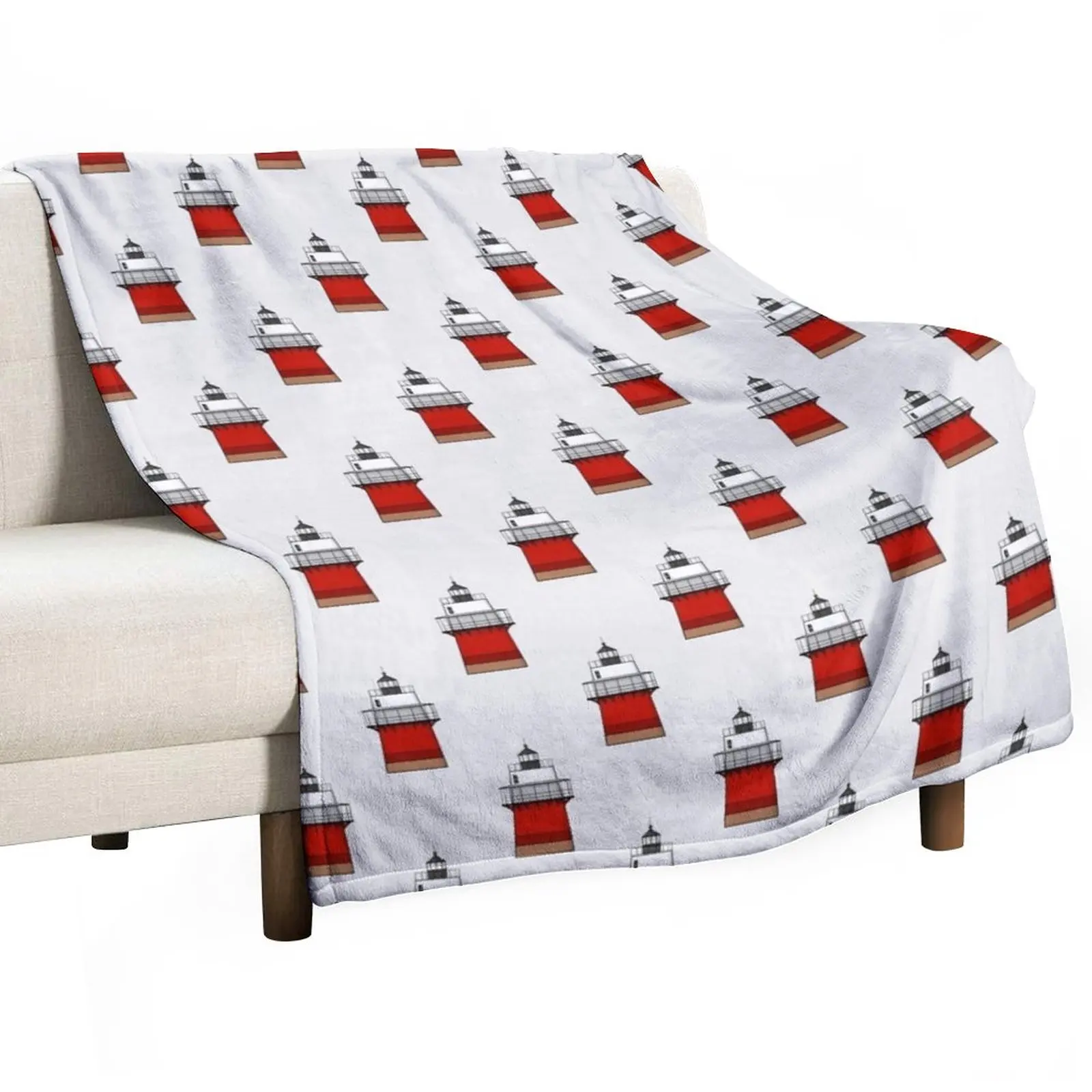 

Duxbury Pier Lighthouse, Bug Light Throw Blanket Blanket For Decorative Sofa Custom Blanket Blanket Sofa