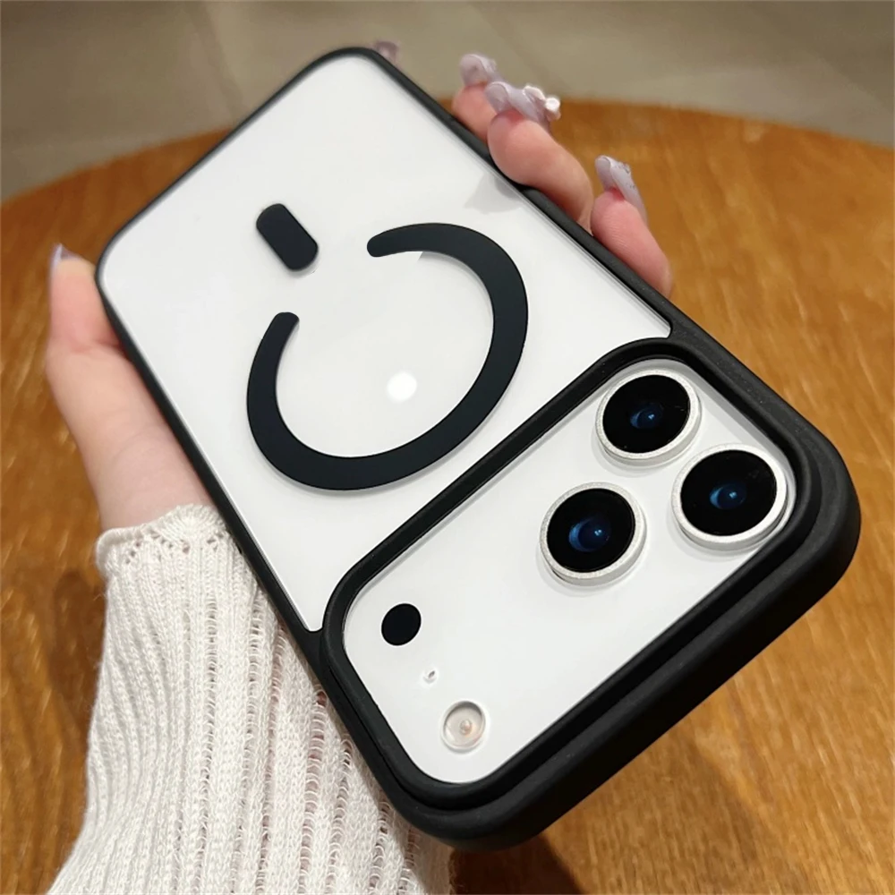 Magnetic Clear Protective Cover with Enhanced Wireless Charging Compatibility