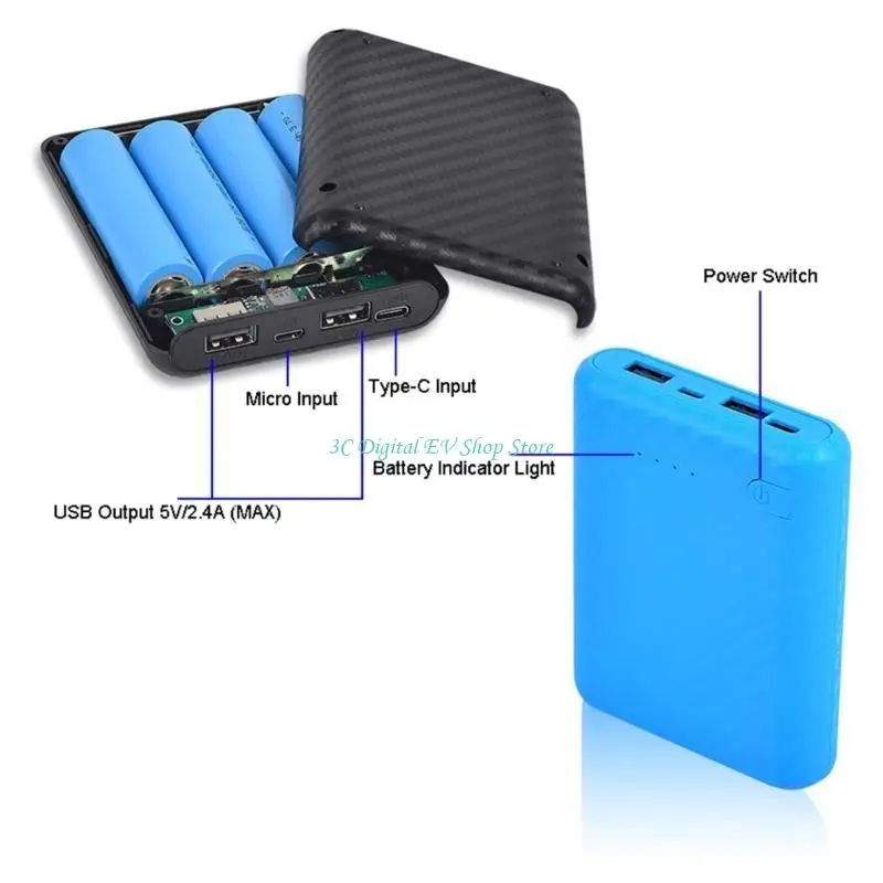 E74D DIY Boxen Lade Power Case Kabelloses Schnellladen – Detail 7