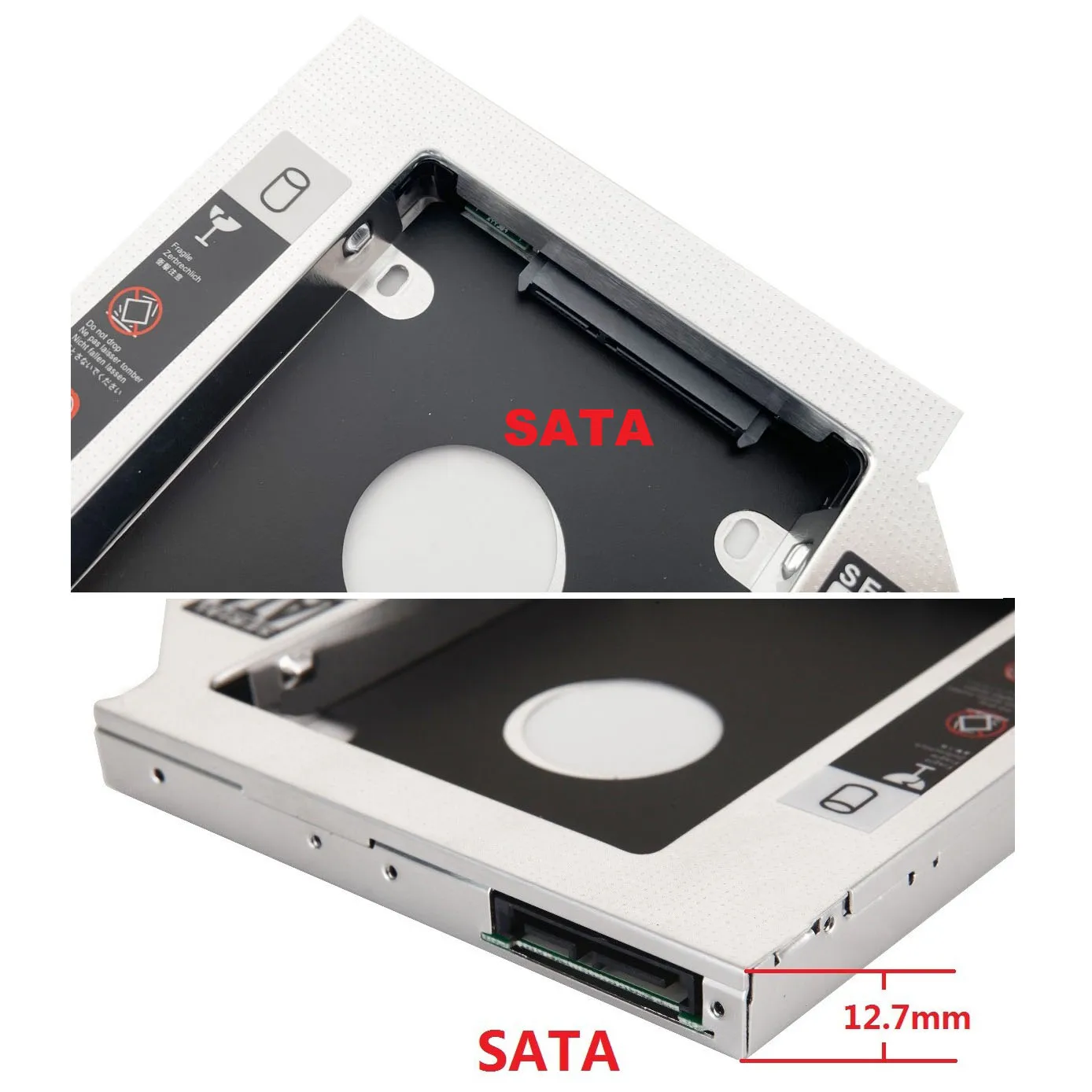 2차 보조 2.5 SATA HDD 하드 드라이브 광학 베이 캐디 프레임 (슈퍼드라이브 21인치, 24인치, 27인치 아이맥 2009년 말, 2010년, 2011년, 2012년, 2013년, 2014년형 호환)