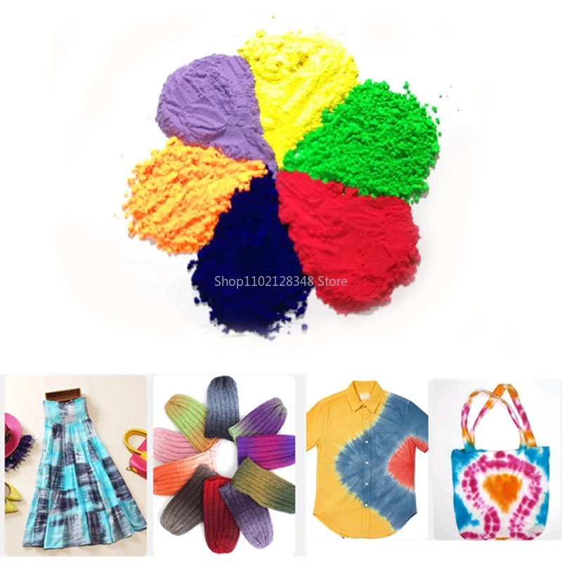 20g multi-color fabric dyes clothing dyes clothing refurbishment tie-dyeing for cotton, linen, denim, nylon fibers, etc.