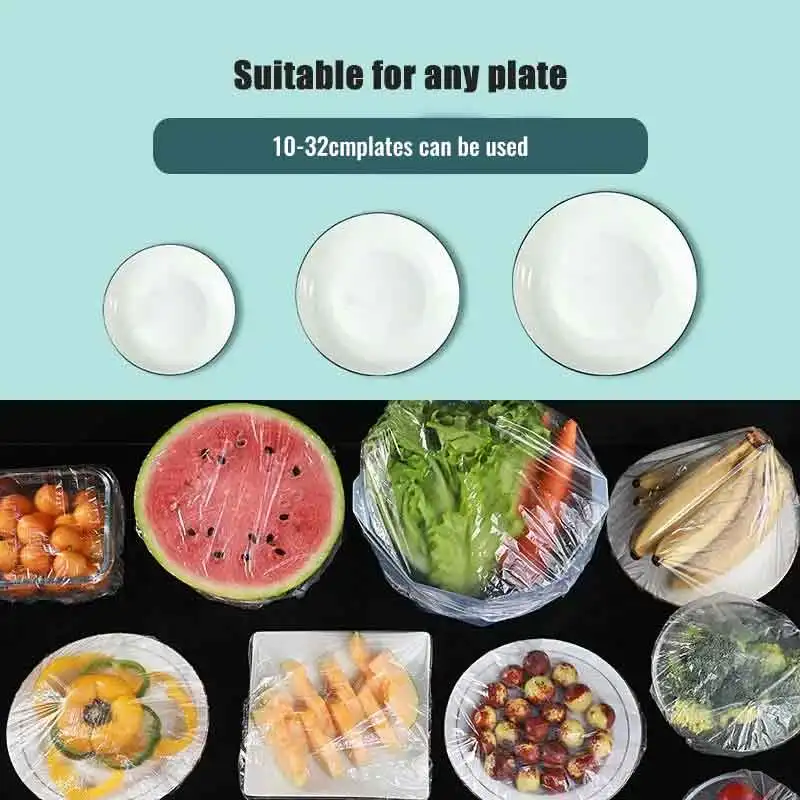 100 Pcs Elastic Food Covers - Detail Image 1