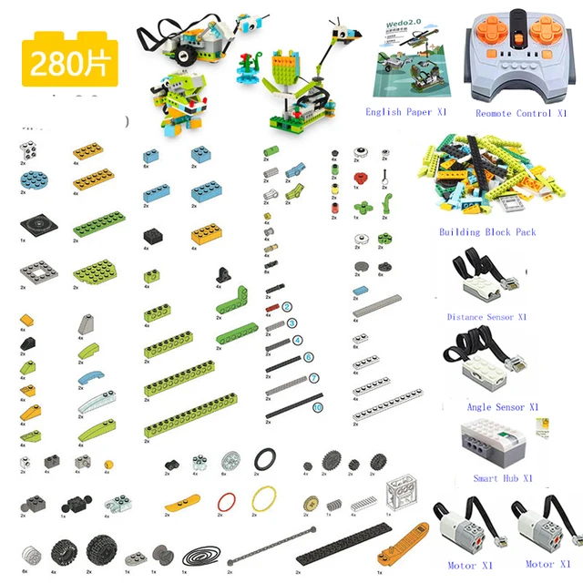 WeDo 2.0 Core Set RC Program Robotics STEAM Kit Compatible With lego 45300 Building Blocks DIY Educational Toys Christmas Gifts 4