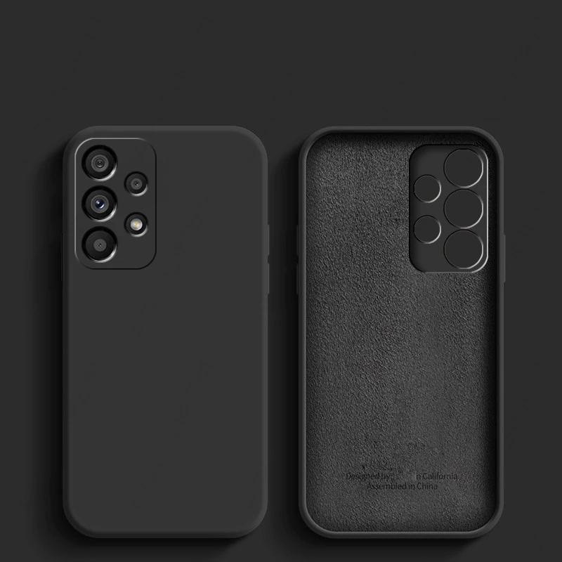 Luxus Original Flüssigsilikon Soft Cover für Samsung Galaxy A12 A22 A32 A22S A52 A72 A52S A33 A53 A73 5G M32 M12 M52 M_voghion.com