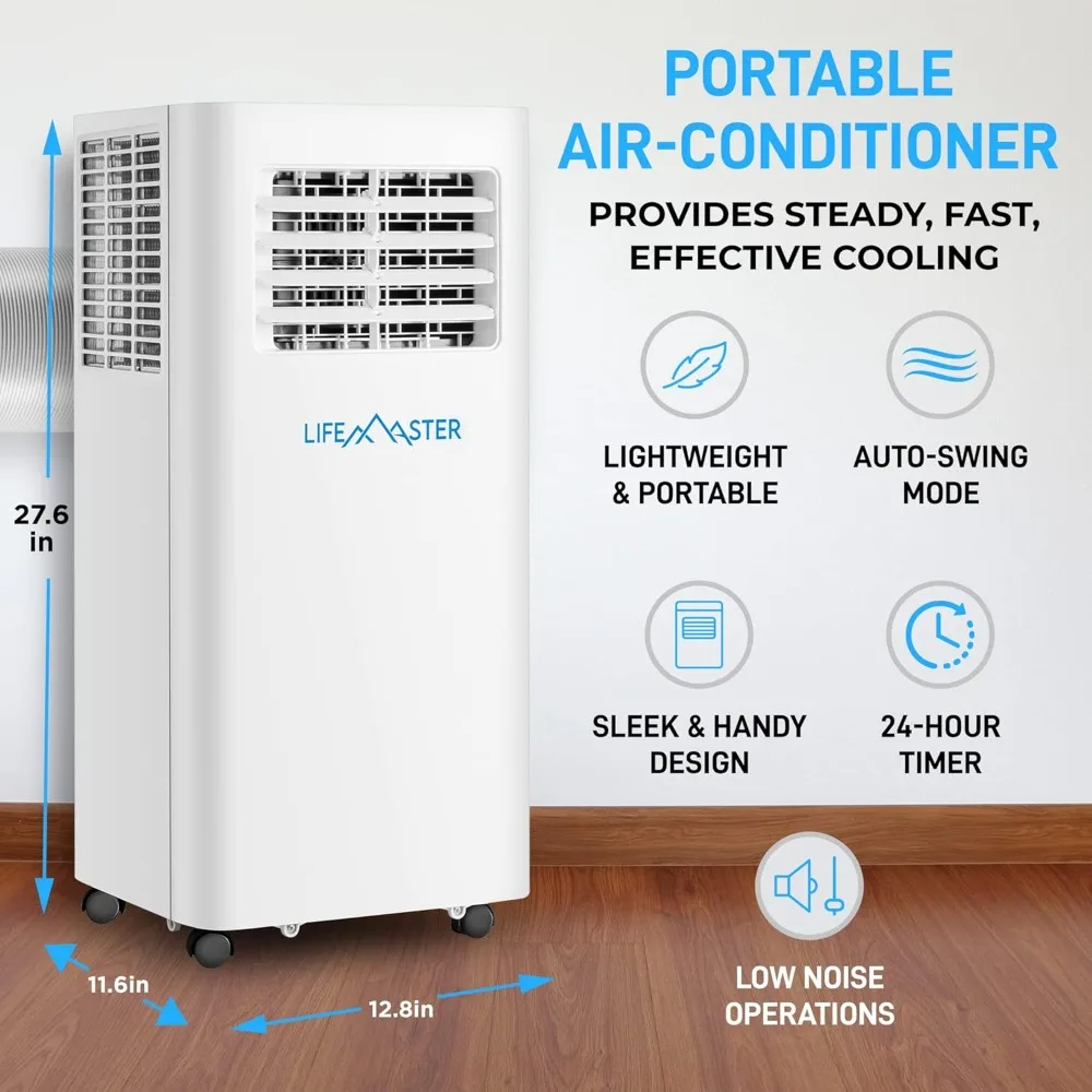 8,000 BTU Portable Air Conditioners, Room Air Conditioner with Digital Remote for Room up to 350 Sq.Ft, 3-in-1 Portable AC Unit 2
