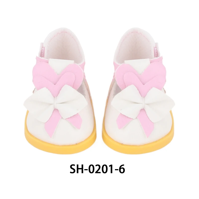 5.5cm Lovely Bow Doll Shoes For 14 Inch American& EXO Doll 1/6 New Mini Shoes Boots Accessories For 32-33 Russia DIY Doll,Nancy