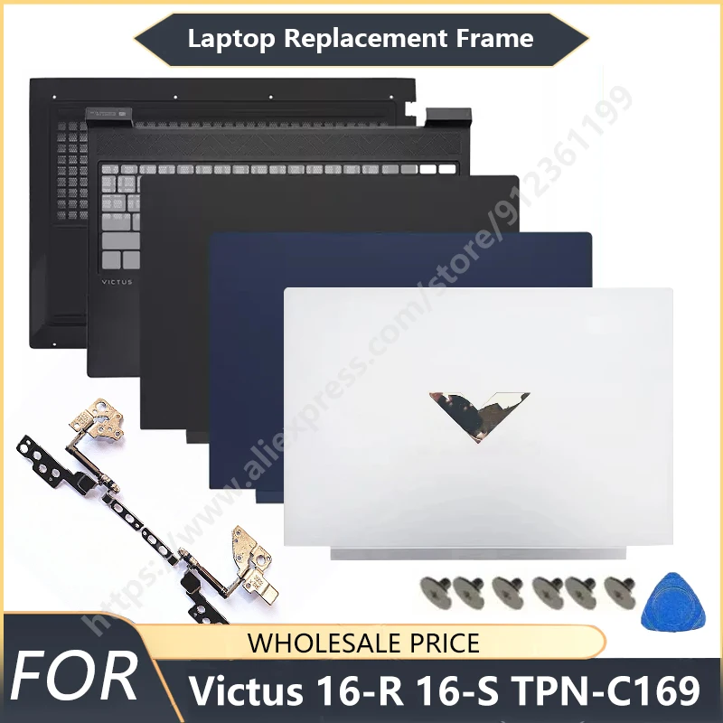 Coperchio Posteriore LCD Per Notebook HP Victus 7/8 E 16-D/16-E, Nero, Nuovo