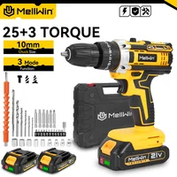 MELLWIN 25 + 3 couple électrique perceuse à percussion ensemble polyvalent sans fil tournevis électrique outil électrique pour Makita 18V batterie broche 2