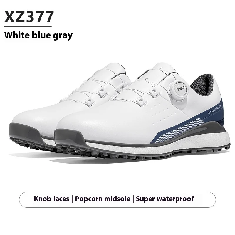 PGM Golf Shoes Summer Sports Men's Shoes Super Soft Popcorn Midsole Quick Lacing Golf Men's XZ377