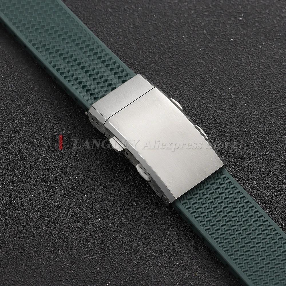 Stainless Steel Brushed Folding Safety Adjustable Watch Buckle Clasp