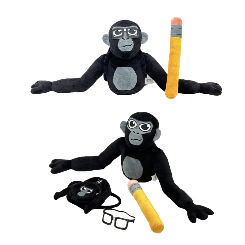 Zaino Peluche Gorilla Tag Monke – Peluche Anime, Giocattolo In Cotone, Multifunzione - Foto 4