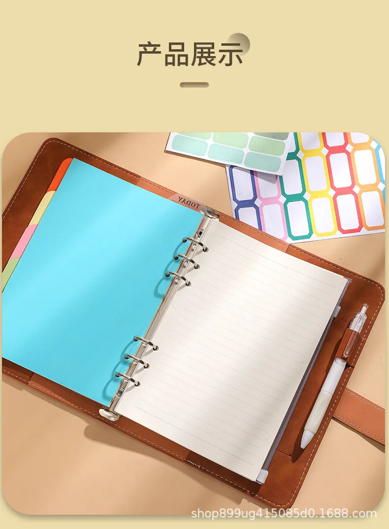 A5 A6 A7 Soft PU DIY Binder Photocards Collect Book Diary Agenda Planner Cover Album Stationery