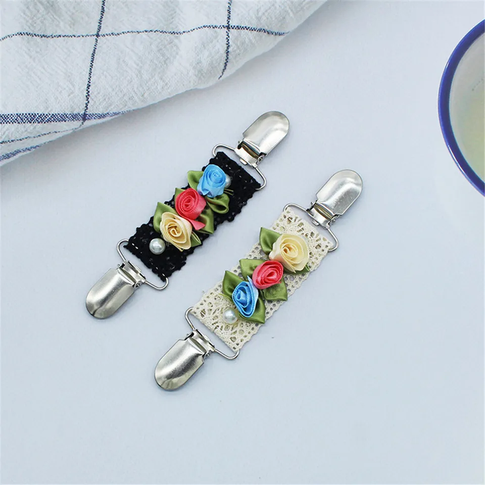 Elegant Handmade Flower Cardigan Clip for Sweaters