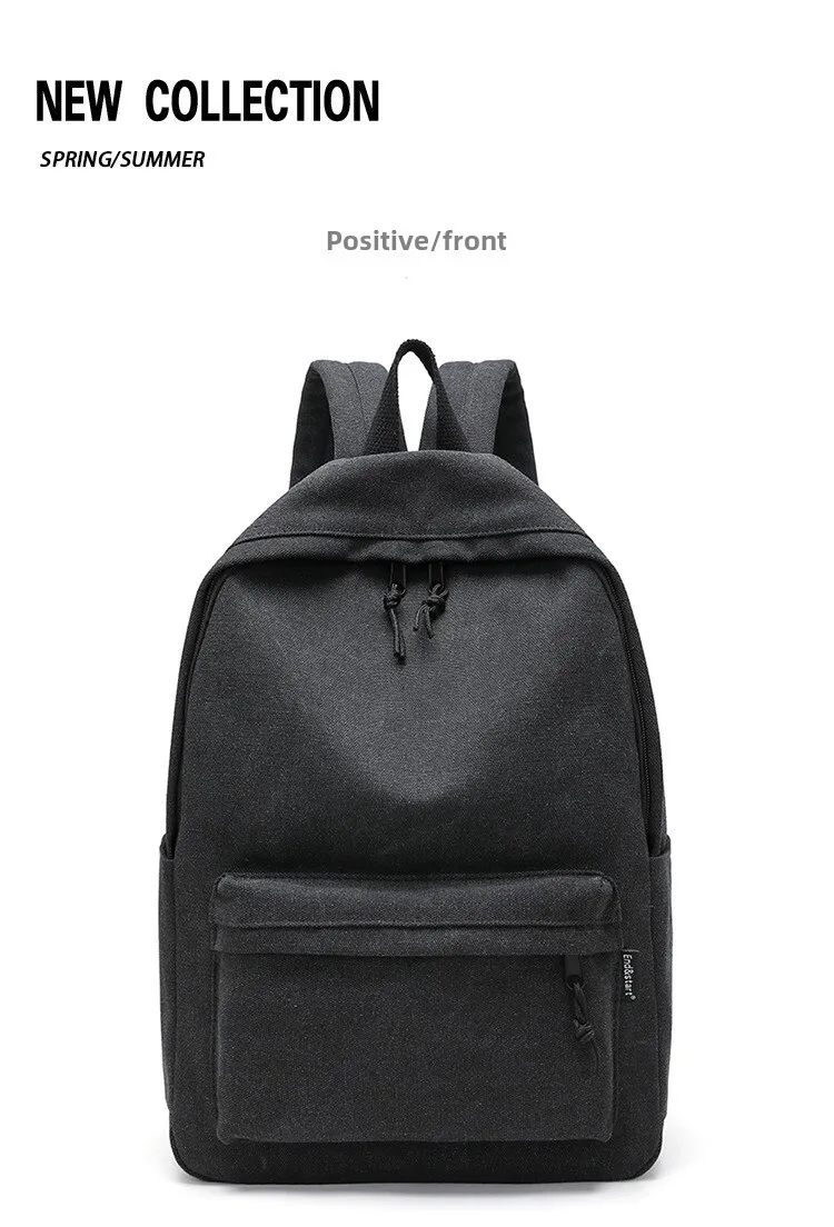 Fashionable Canvas Backpack For Men And Students Casual Style_voghion.com