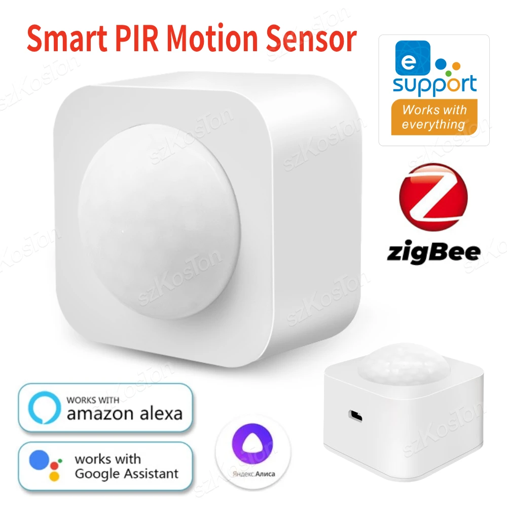 

Zigbee PIR Motion Sensor Infrared Human Body Detector Smart Control Via eWeLink APP Zigbee Bridge Work With Alexa Google Home
