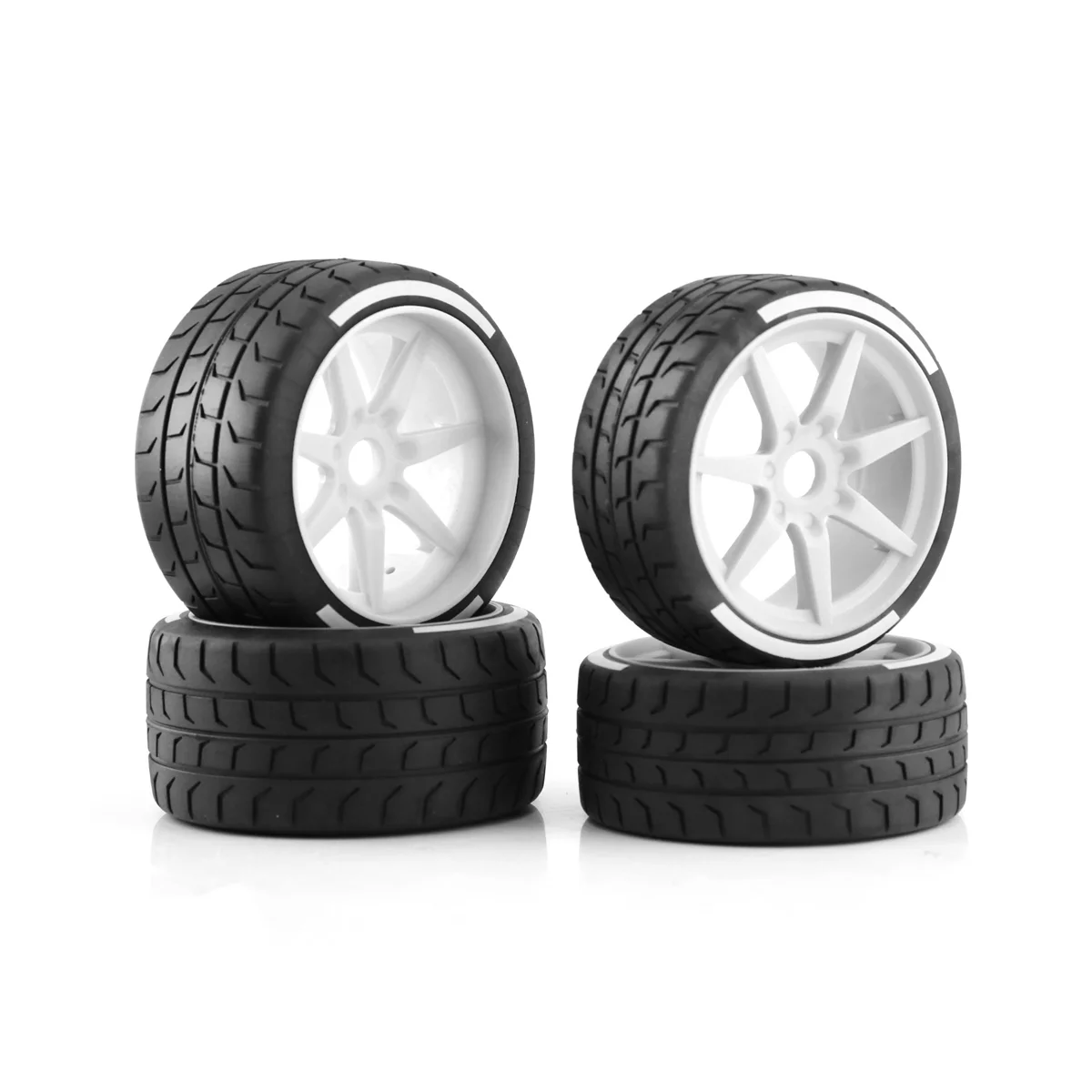 

4Pcs 102mm 108mm Tire Tyre 17mm Wheel Hex for Arrma 1/7 Felony FSR Model GT RC Car Upgrade Parts, white