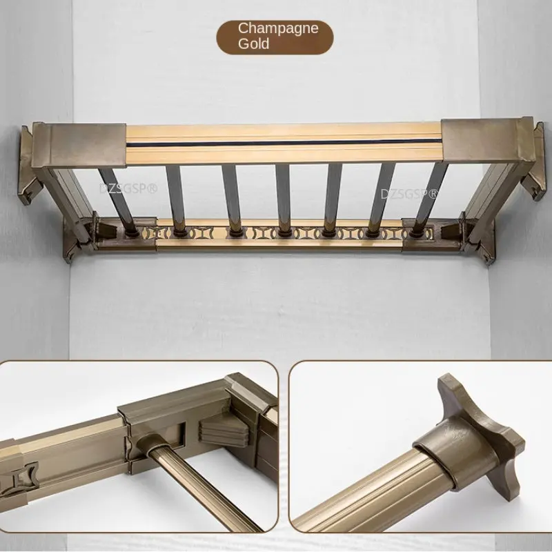 

Cabinet Dress Shelf Home Storage Clothing Holders Wardrobe Clothes Hanger Trousers Racks Telescopic Pants Organizer Damping