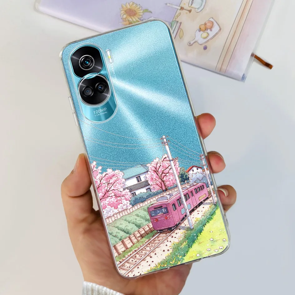 Stylish Pattern Soft Silicone Clear Back Cover