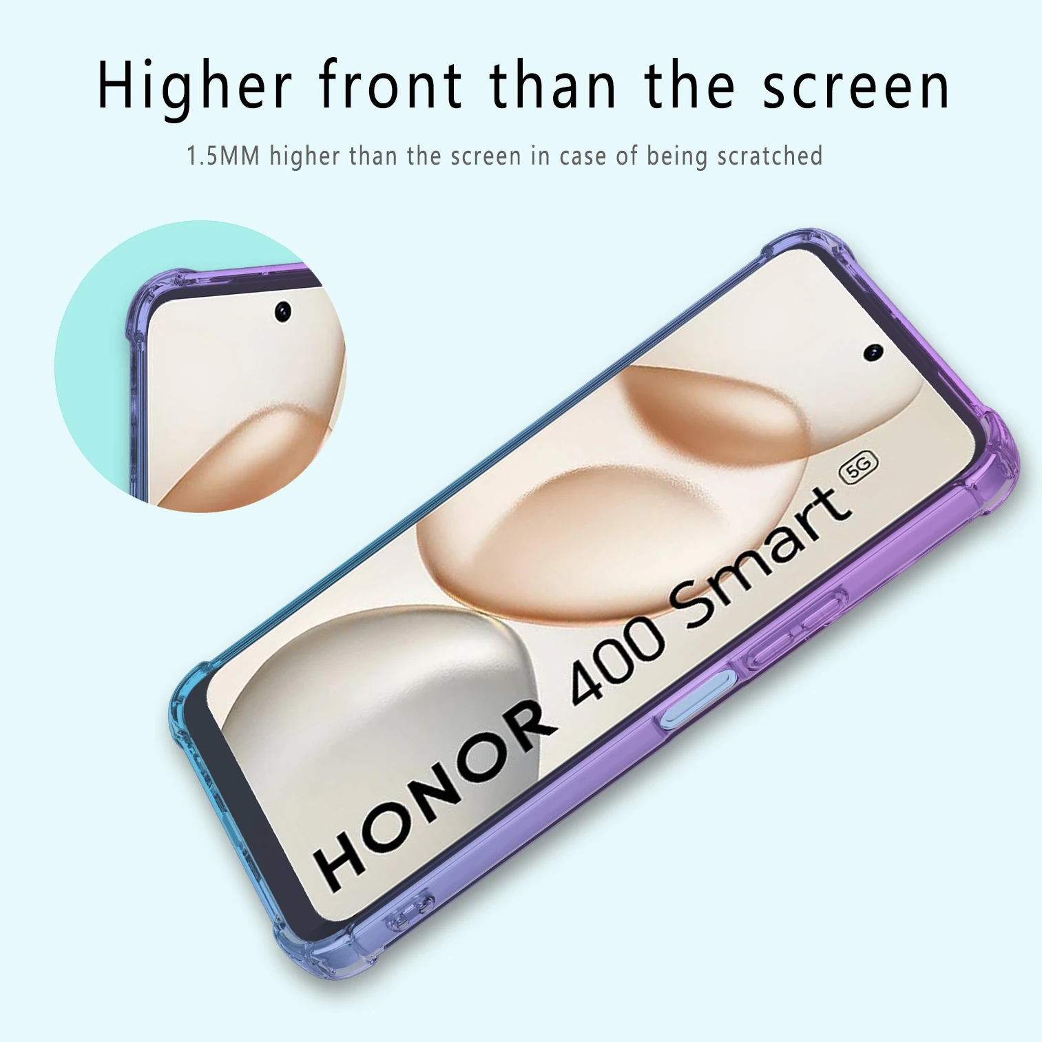 Gradient TPU Shockproof Airbag Protective Case - Stylish and Durable Back Cover