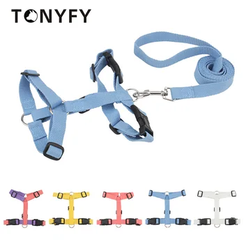 Pet Dogs Harness and Leash Set Adjustable Cat Puppy Walking Running Safe Soft Traction Escape Proof Pet Supplies Harness Belt