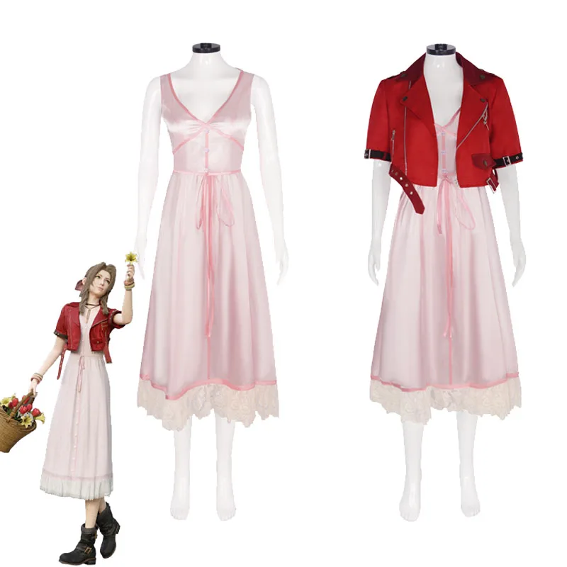 女性のための最終的なファンタジーviiコスプレ衣装,エアリスゲイン