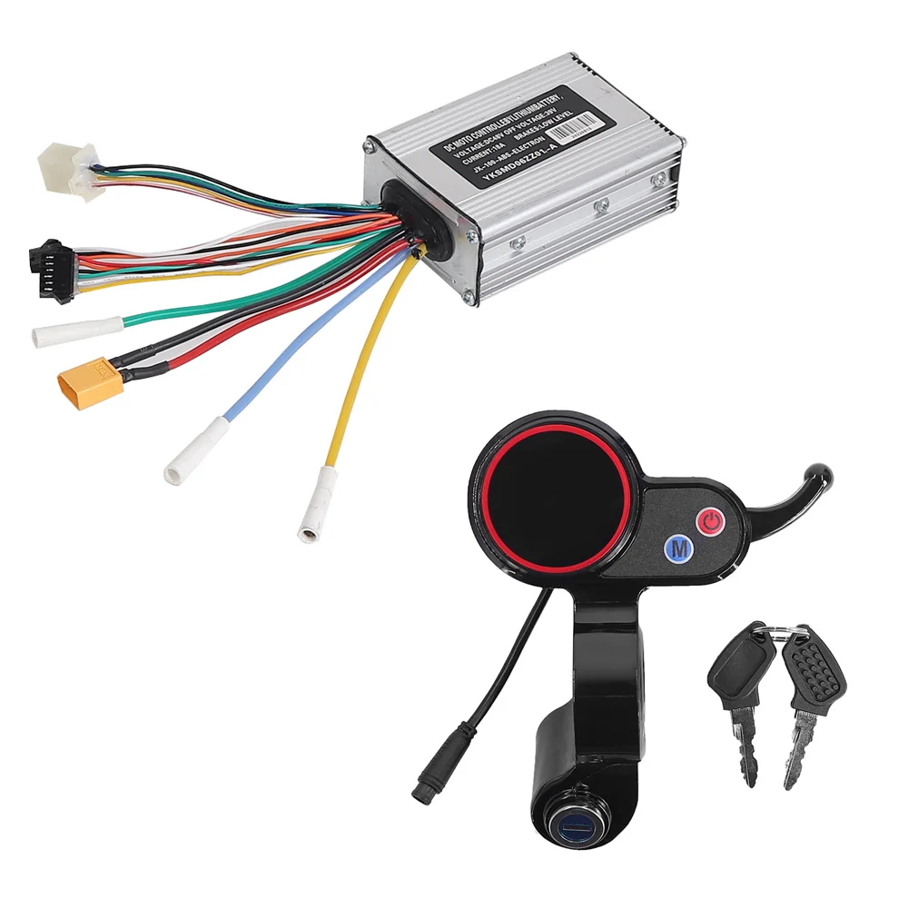 Display LCD Per Scooter Elettrico 48V - Pannello Di Controllo Con Interruttore E Retroilluminazione