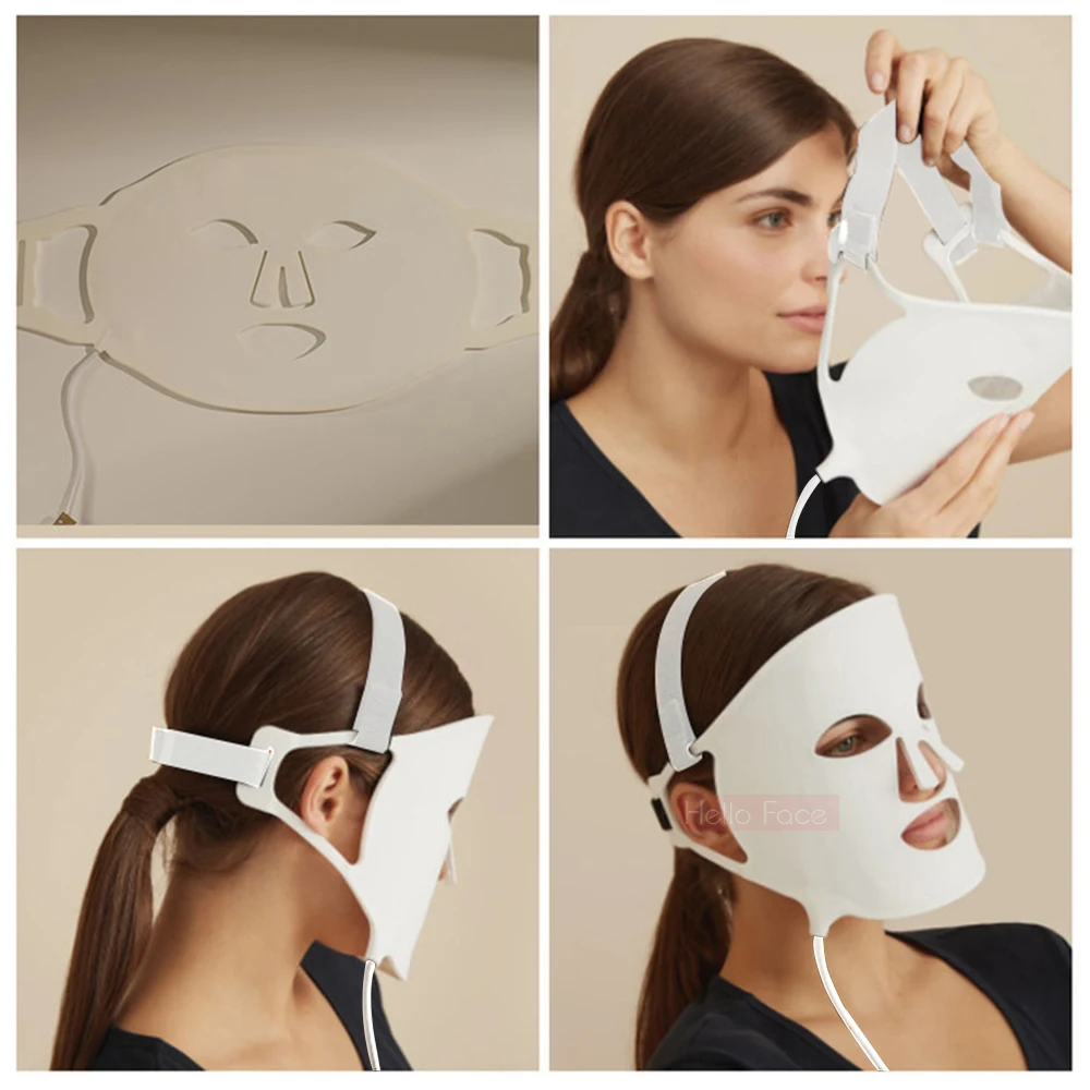 Facial LED Light Therapy Mask Professional 7 Color PDT Face Beauty Mask Wireless Photon Skin Rejuvenation Luxury For Lover
