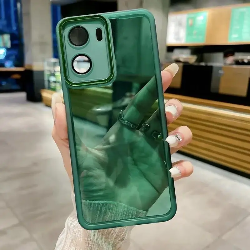Enhanced Transparent Soft Case with Camera Lens Film Cover
