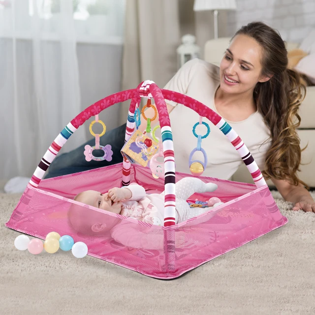 Baby Fitness Frame Crawling Game Blanket Multifunctional Mat Fence Crawling Mat Infant Rug Kids Activity Mat Gym Educational Toy 2