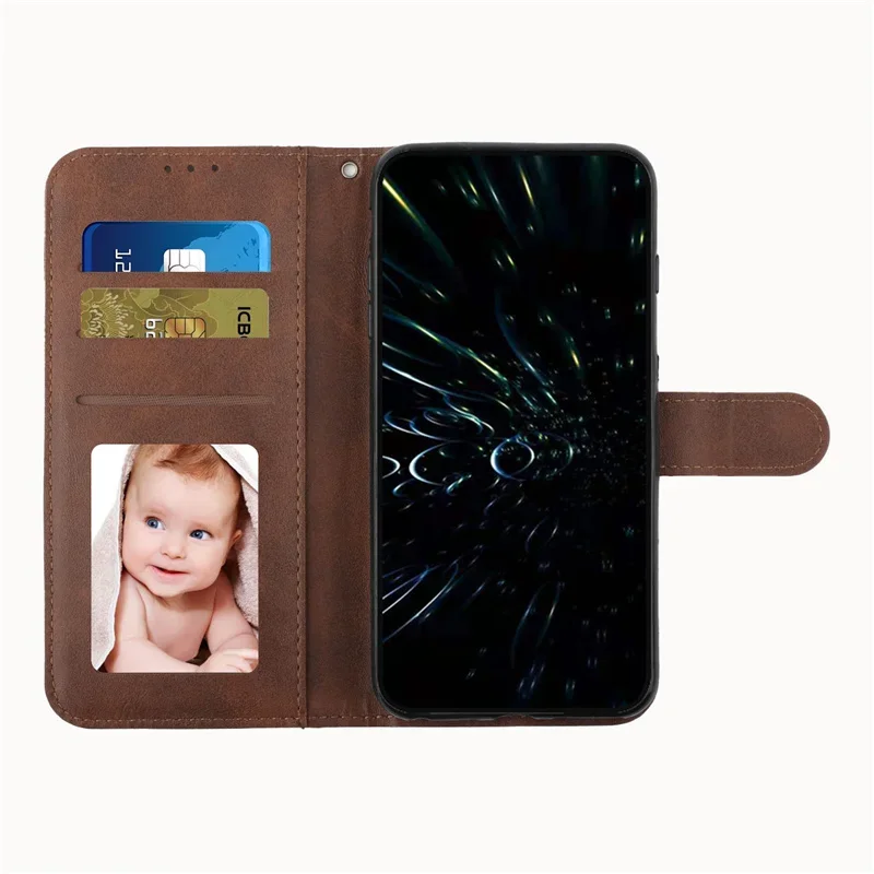 Leather Flip Wallet Book Cover | Protective Phone Case